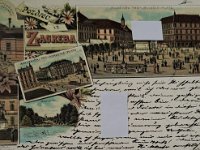 Zagreb 1896. godine, razglednica, litografija